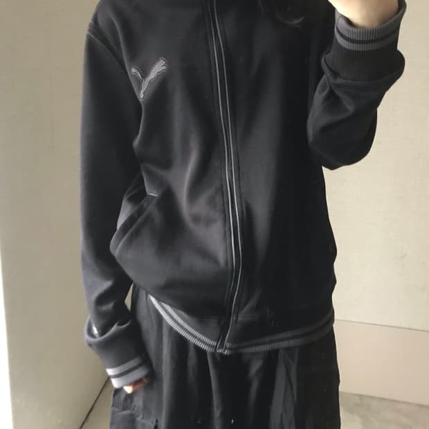 퓨마 블랙 하이넥 져지