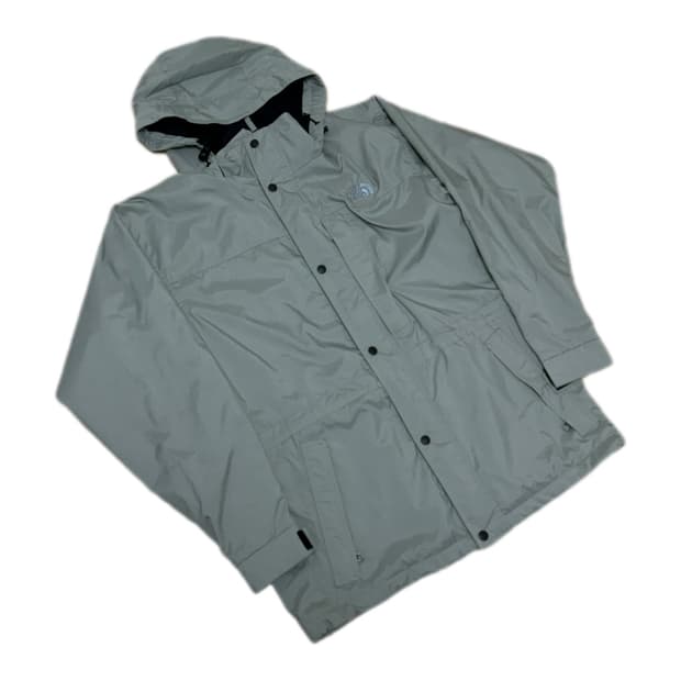 90s 노스페이스 라이트 그레이 하이드로프루프 투웨이 바람막이 자켓