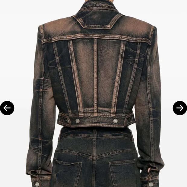 준지 [Runway] Denim Cropped Trucker 자켓