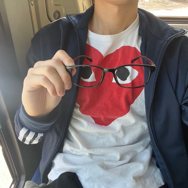 꼼데가르송 반팔티 L