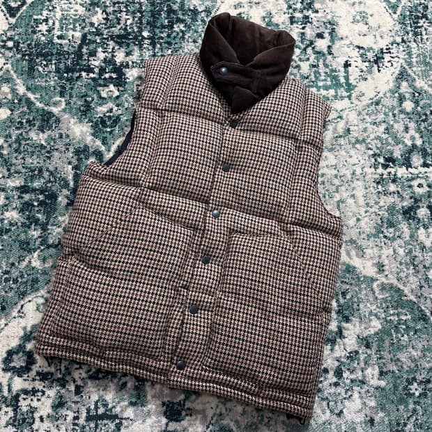 Coen Jpn 코엔 칙 패턴 패딩 조끼 베스트(M)