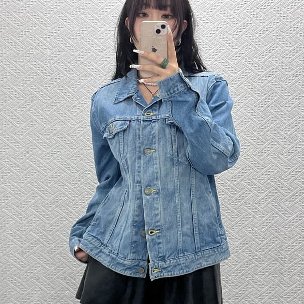 리바이스 올드스쿨 빈티지 스프링 워싱 데님자켓 XL C11024