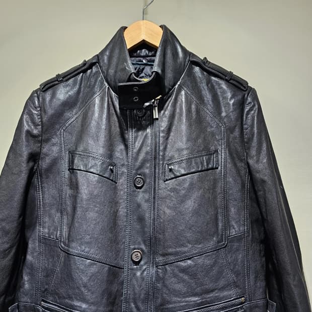 인터메조 블랙 가죽 자켓 100