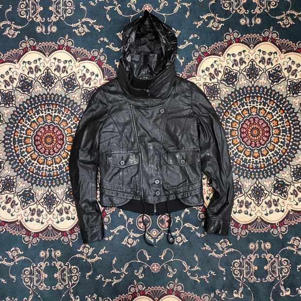 리얼 레더 자켓 (os)