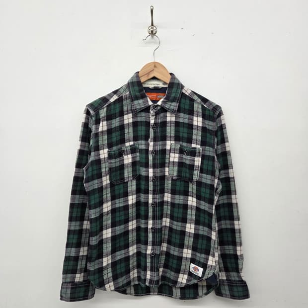 디키즈 그린 체크 셔츠 남방 남m