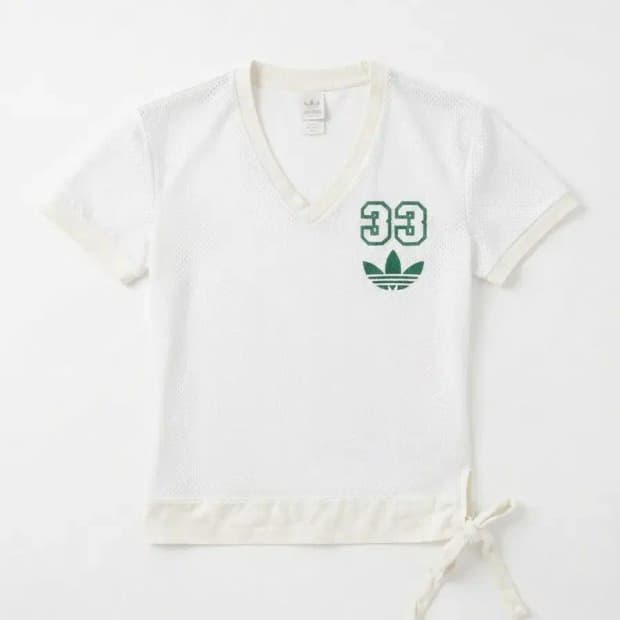 아디다스 33 메쉬 반팔티 화이트 85