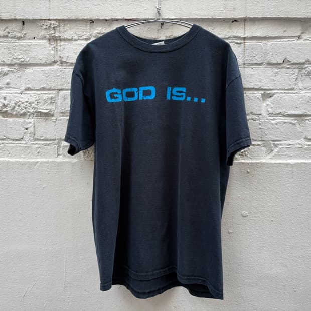 Vintage God is.. Crack Printed Tee