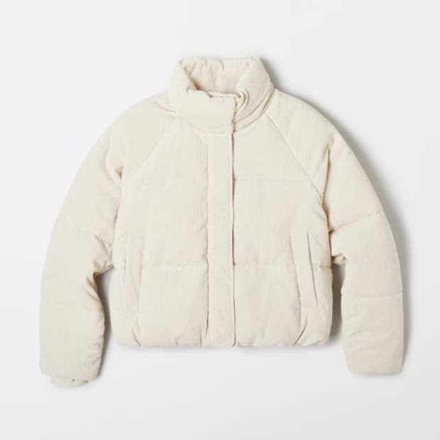 스파오 코듀로이 패딩