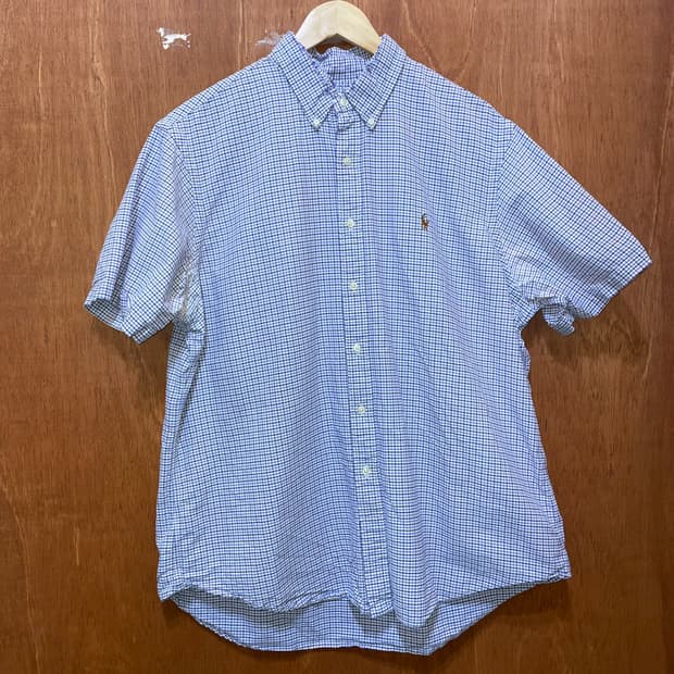 (XL) POLO 폴로 랄프로렌 체크 반팔 셔츠