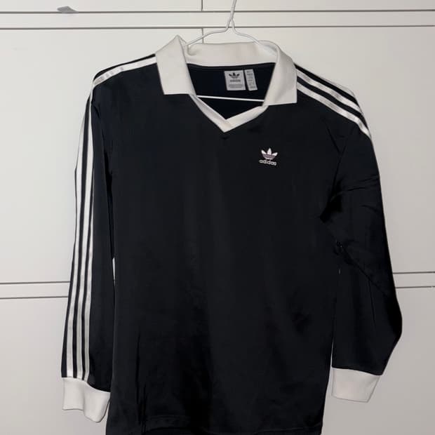 아디다스 새틴 블랙 롱슬리브