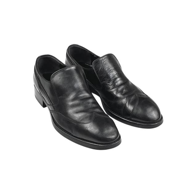 leather slip-on shoes