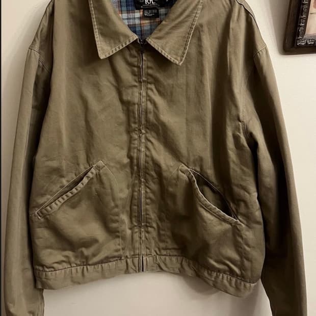 빈티지 RRL Canvas Zip Jacket
