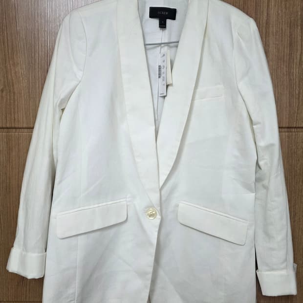 [새제품] J.CREW 제이크루 여성 싱글 린넨 블렌드 자켓