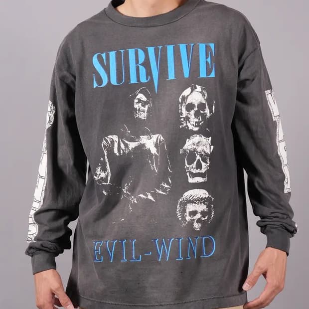 세인트마이클 survive 롱슬리브 티셔츠