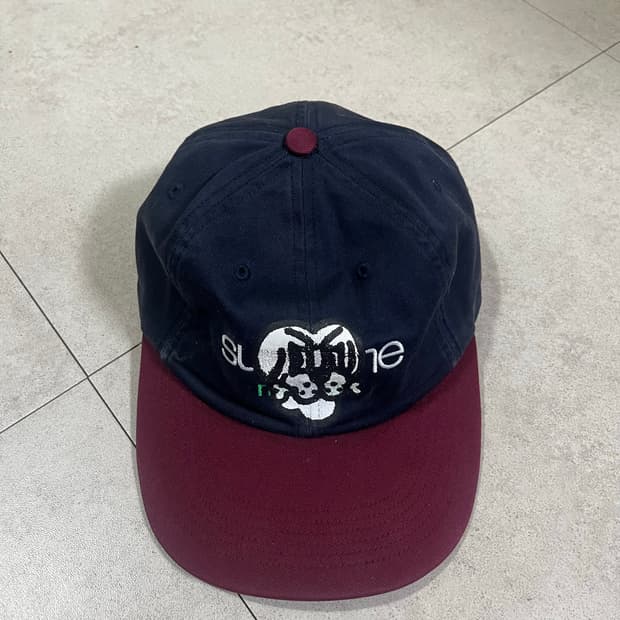 슈프림 본 치토 볼캡 네이비/버건디