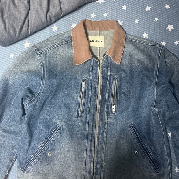 인사일런스 워시드 데님 워크자켓