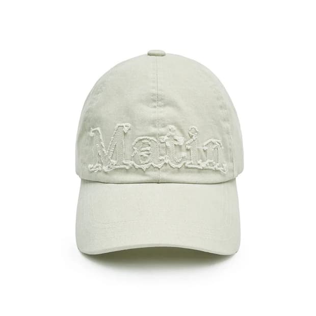 마뗑킴 모자 ROUGH CUT APPLIQUE BALL CAP