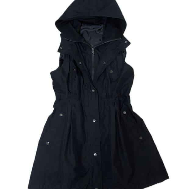 사파리 하이넥 베스트 야상 자켓