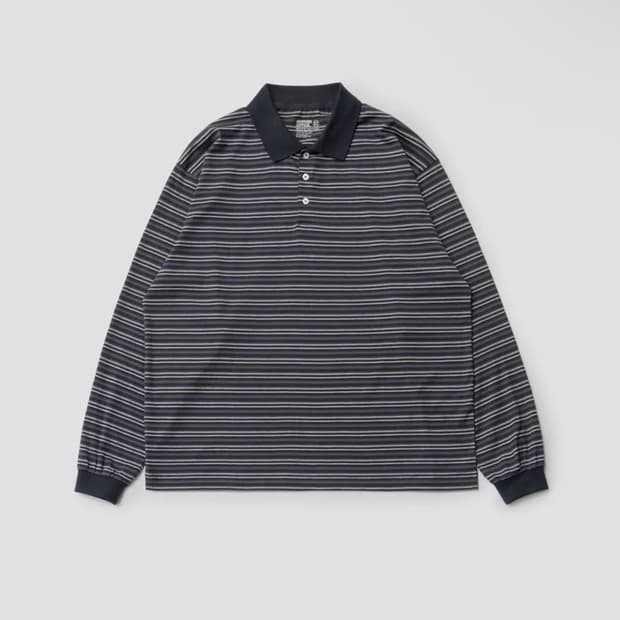 어나더오피스 Brief Stripe Rugby T (Navy)