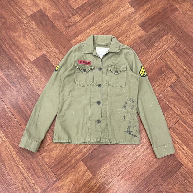 여성 폴로 데님앤서플라이 밀리터리 셔츠 