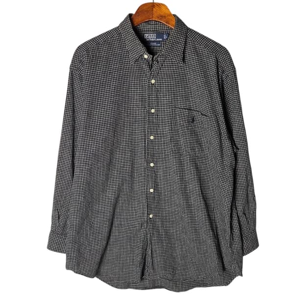 [POLO] 폴로랄프로렌 CRANE 린넨 체크 포켓 셔츠