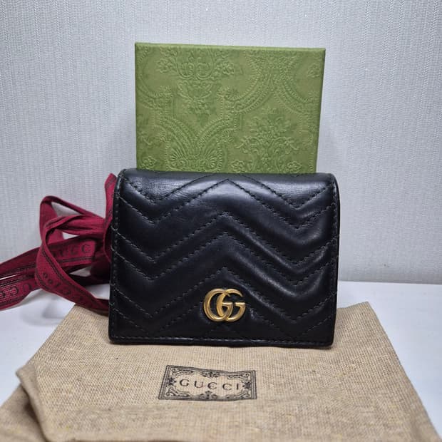 [풀박스] 구찌 GG 마몽 마틀라세 반지갑 중지갑 팔아요