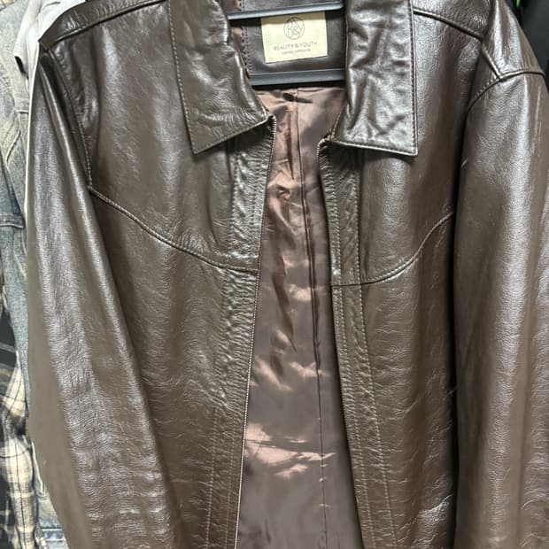 유나이티드 애로우즈 레더 자켓