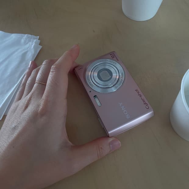 희귀!sony cybershot dsc-w510 vtg pink dica