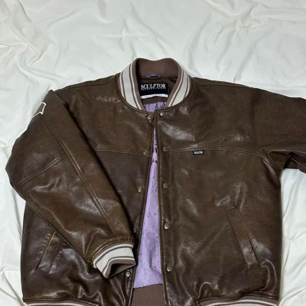 스컬프터 비건레더바시티자켓