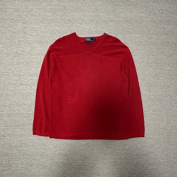 POLO RALPH LAUREN cotton knit red