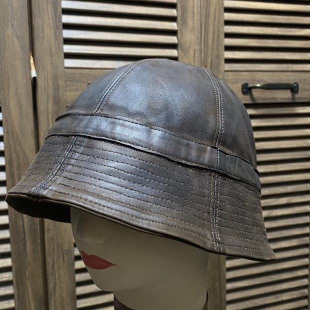 핸드메이드 아메카지 빈티지 rrl 소가죽버킷햇 M/L