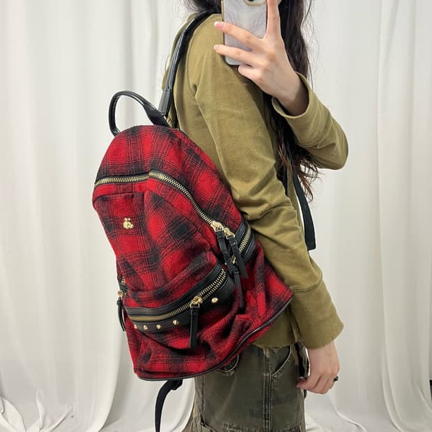 Teenie Weenie tartan check backpack