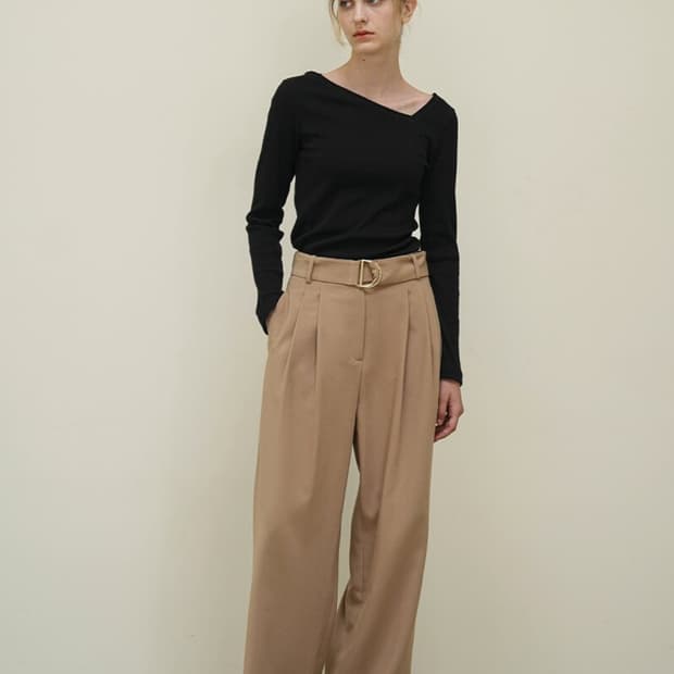 유메르 사선넥 니트55 66 