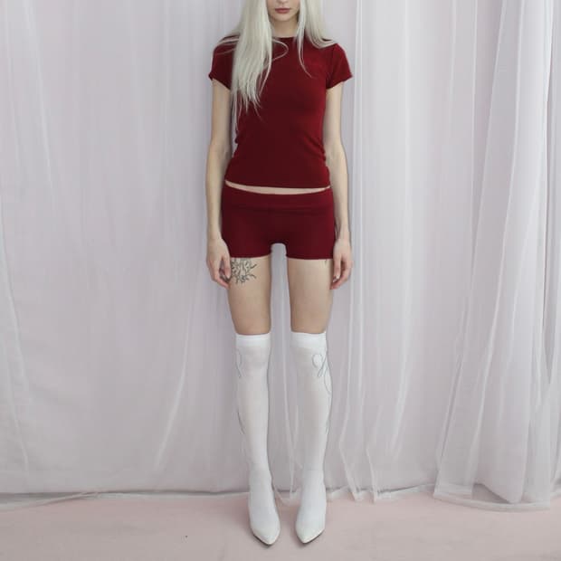 Bonnae Embriodery top Red