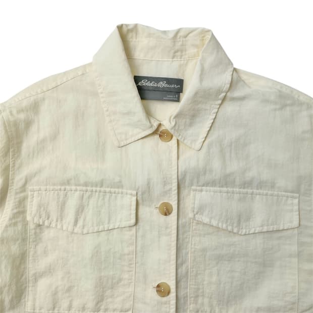 [택포] 에디바우어 얇은 여성 숏 코트 셔츠 자켓 S