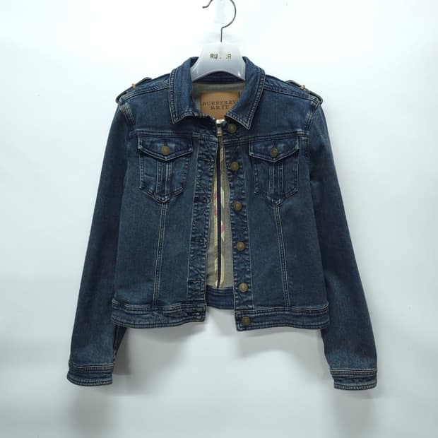 버버리브릿 데님트러커 청자켓 (여성55)