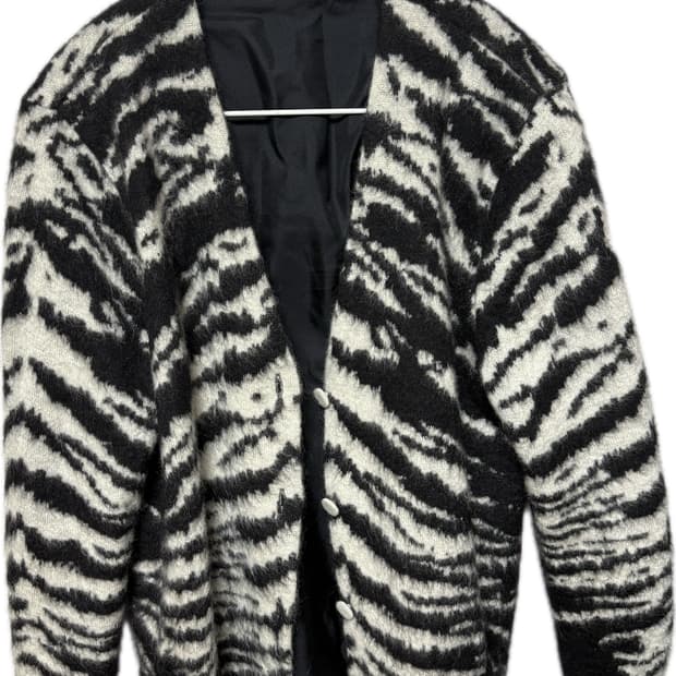 생로랑 에디 슬리먼 모헤어 가디건