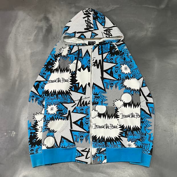  스투시 카툰 프린팅 후드집업 y15454