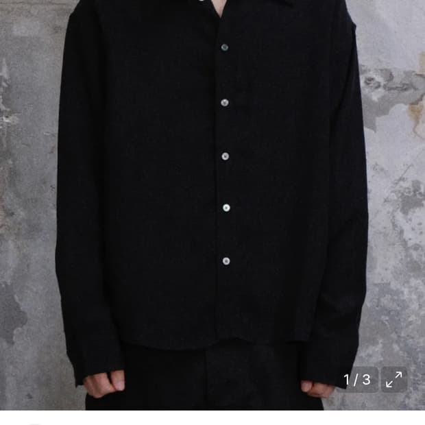 다이브인 루즈핏 큐프라 블랙 셔츠 2size