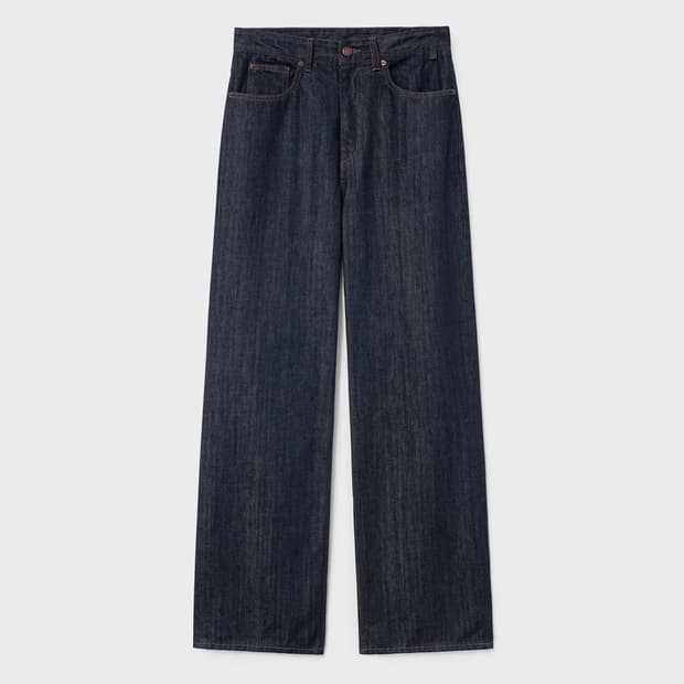 벨리에 트루 와이드 데님 팬츠 - 로우 인디고