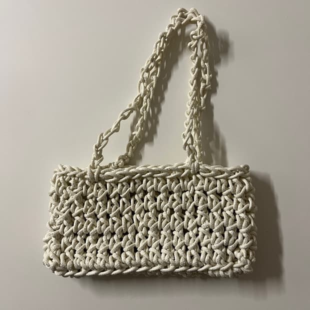 낫띵에브리띵 rectangle bag 아이보리