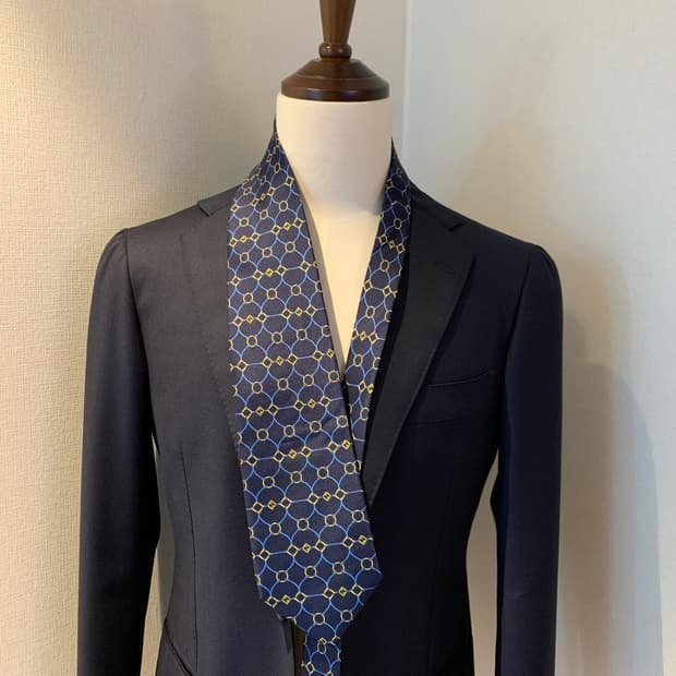 펜디(FENDI) FF모노그램 기하학적패턴 새상품급 명품넥타이 S등급