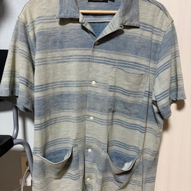 RRL 스트라이프 저지 반소매 셔츠 L사이즈