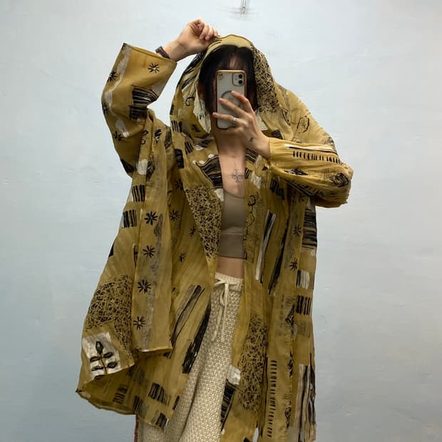 Issey miyake robe coat
