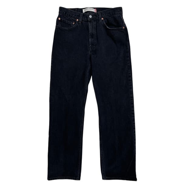 [32x30] Levis 리바이스 505 스트레이트 흑청 블랙 데님 팬츠