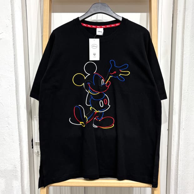 [새상품] 디즈니 미키마우스 자수 오버핏 반팔티