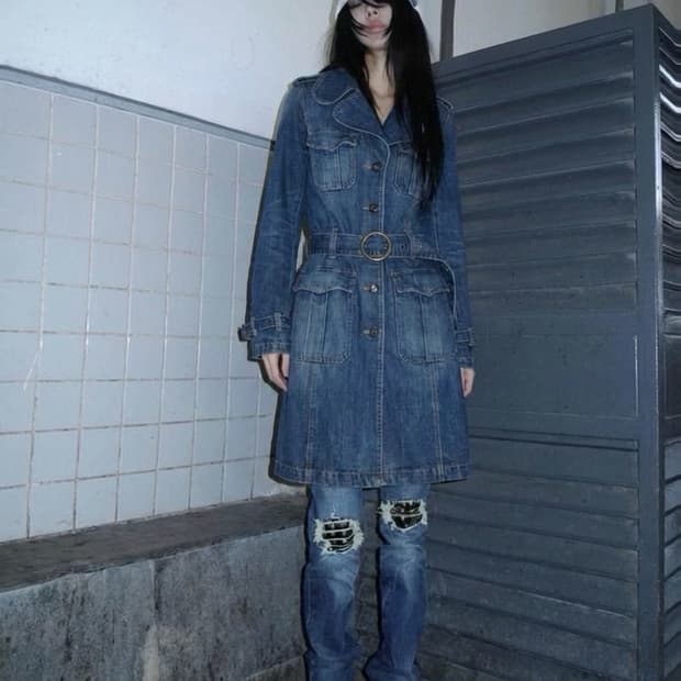 L.G.B 여성 데님 코트