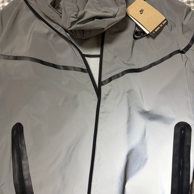 나이키 테크우븐 플레시 자켓 리플렉트 실버 블랙