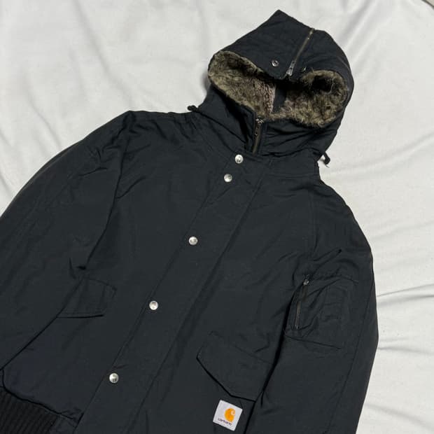 XL 칼하트 후드 크롭 자켓