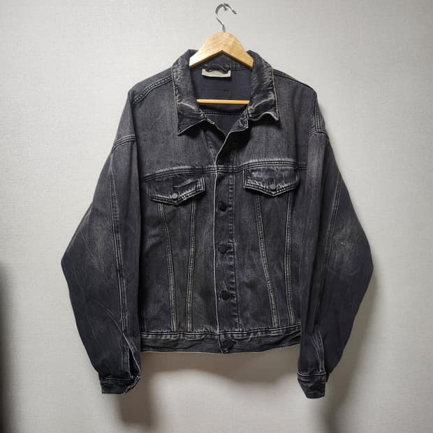 [L] 에센셜 피어오브갓 블랙 오버핏 데님자켓